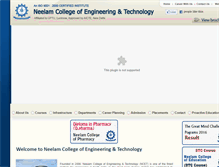 Tablet Screenshot of neelamcollege.com